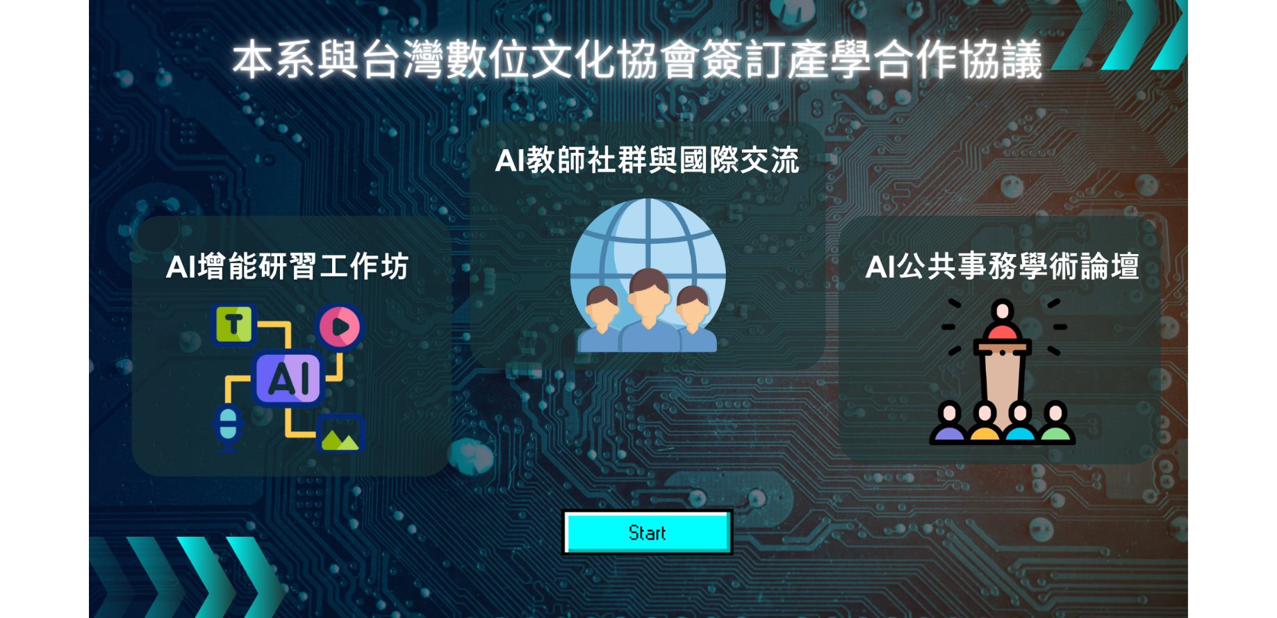 本系與台灣數位文化協會簽訂產學合作協議
